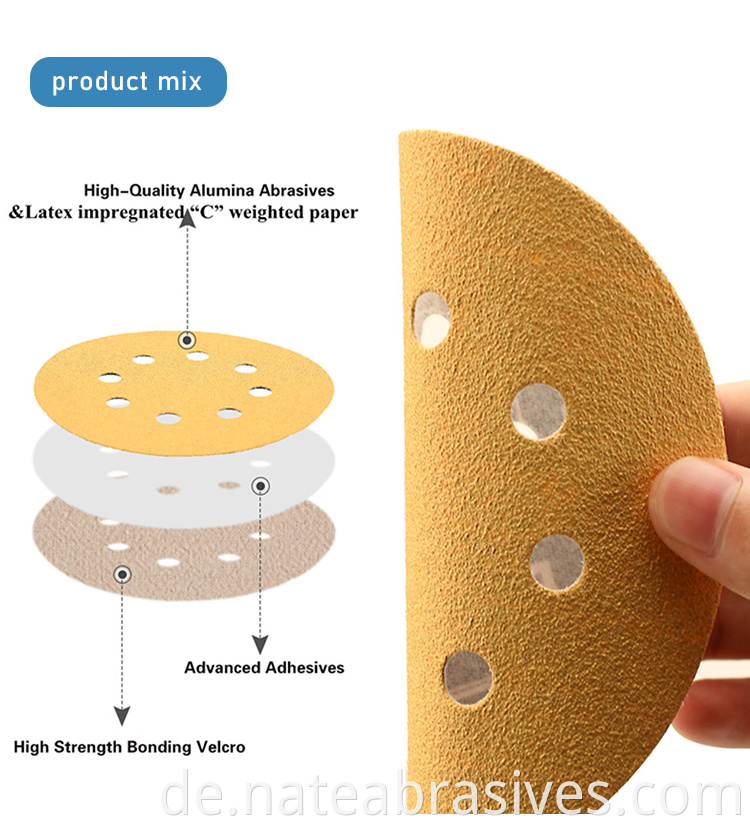 Gold Sanding Disc